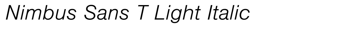 Nimbus Sans T Light Italic image